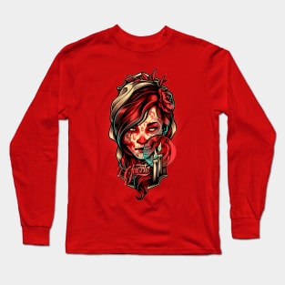 Sugar Skull Lady Long Sleeve T-Shirt